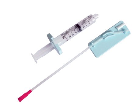 Currette Endometrial Biopsy Miltex® Randall 8-1/8 Inch Length 3 mm Diameter Tip Curved Round Tip with Sharp Opening by Integra York PA, Inc. (Miltex)  ID 30-3015